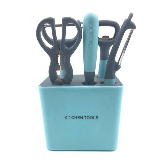 Cook with Color Kitchen Utensil Set - Aqua - Picture 1 of 3